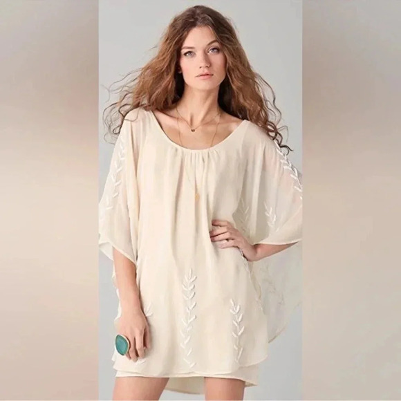 Beaded Mini Dress By Free People - Picture 1 of 6